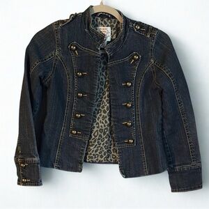 Kids Denim Jacket with Gold Accents 14